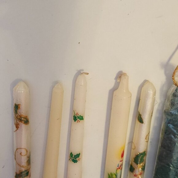 BEAUTIFUL CHRISTMAS CANDLE Taper Lot of 6 BNIP - Picture 4 of 7